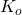 K_{o}