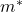 m^*