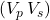 (V_p\, V_s)