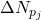 \Delta N_{p_{j}}