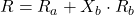R = R_a + X_b \cdot R_b