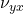 \nu_{y x}