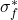  \sigma_f^* 