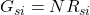 G_{si} = N R_{si}