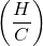 Rendered by QuickLaTeX.com \left( \dfrac {H}{C}\right)