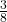 \tfrac{3}{8}