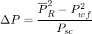 Rendered by QuickLaTeX.com \Delta P = \dfrac{\overline{P}_R^2 - P _{wf}^2}{P _{sc}}