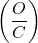 Rendered by QuickLaTeX.com \left( \dfrac {O}{C}\right)