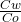 \frac{Cw}{Co}