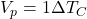V_p = 1\Delta T_C