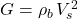 G = \rho _b\, V_s^2