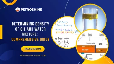 Determine the density of oil and water mixture